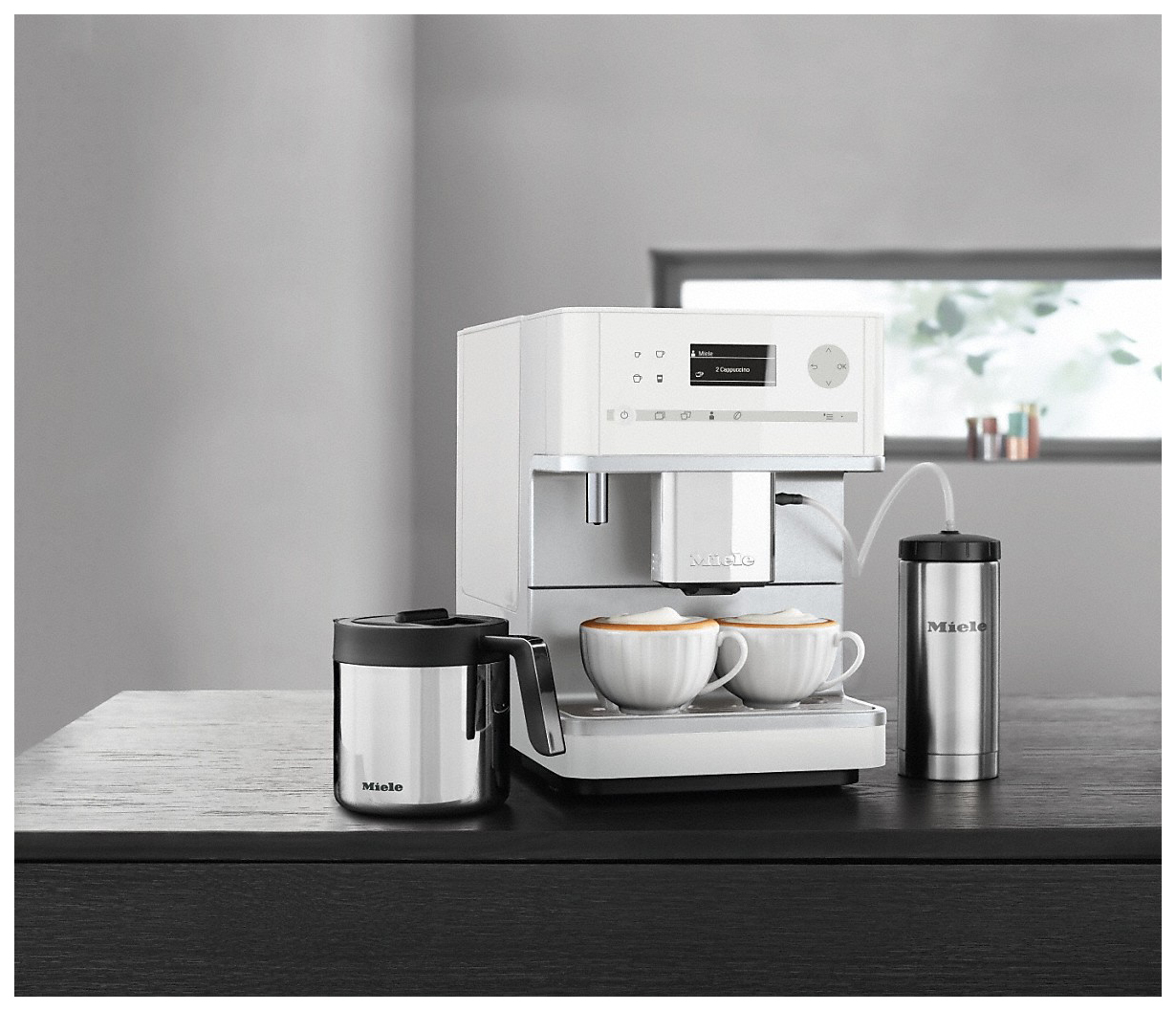 Кофемашина автоматическая Miele CM 6350 цвет Белый; Серебристый