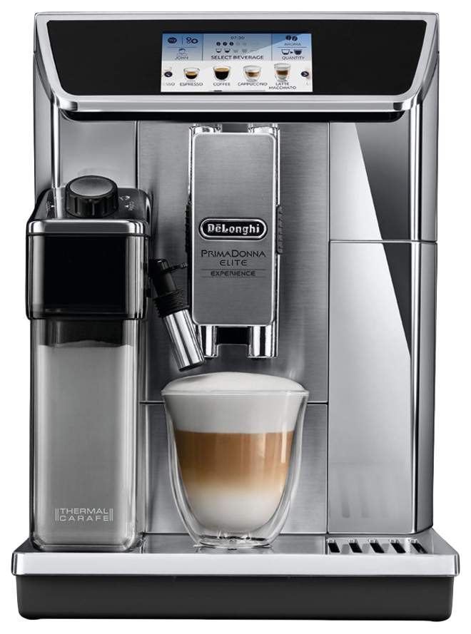 Кофемашина автоматическая DeLonghi PrimaDonna Elite ECAM650.85.MS Серебристая, черная