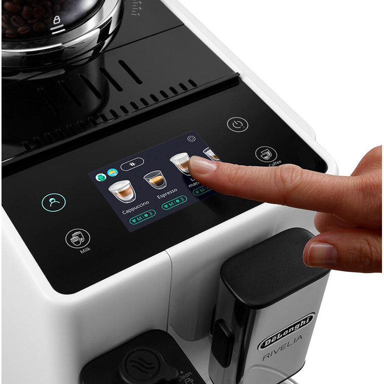 Кофемашина автоматическая DeLonghi EXAM440.55.W Rivelia Perfetto белый