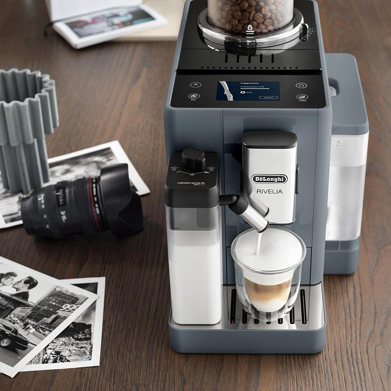 Кофемашина автоматическая Delonghi EXAM440.55.G Rivelia Perfetto серый