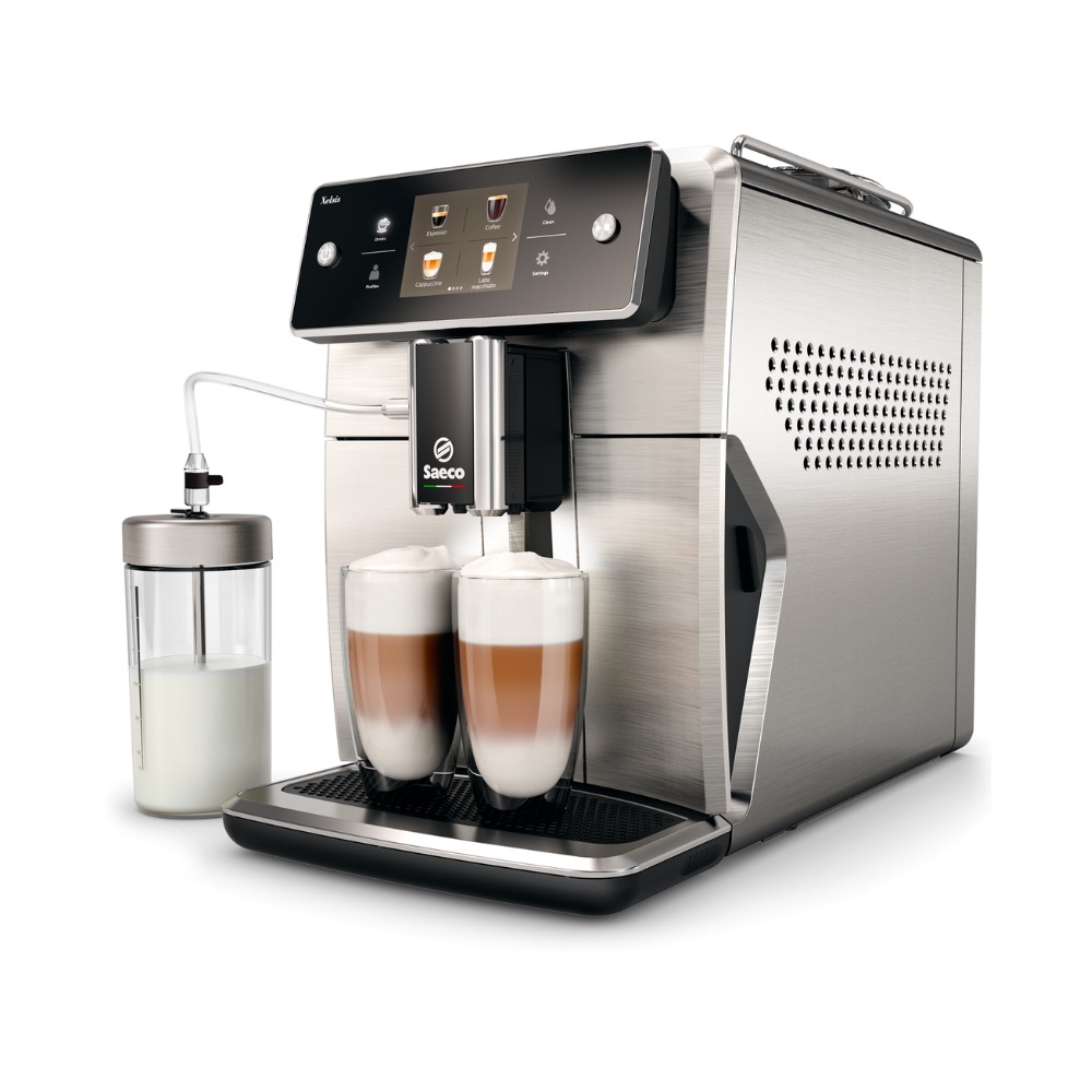 Кофемашина автоматическая Saeco Xelsis SM7685/00 Серебристый, черный