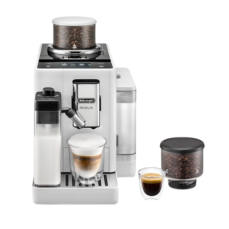 Кофемашина автоматическая DeLonghi EXAM440.55.W Rivelia Perfetto белый