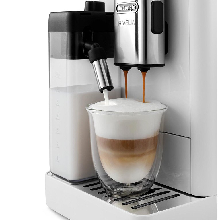Кофемашина автоматическая DeLonghi EXAM440.55.W Rivelia Perfetto белый