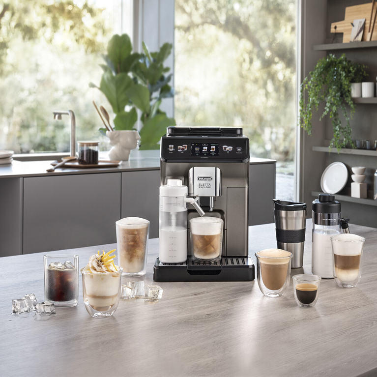 Кофемашина автоматическая Delonghi ECAM450.65.S Eletta Explore серебристый