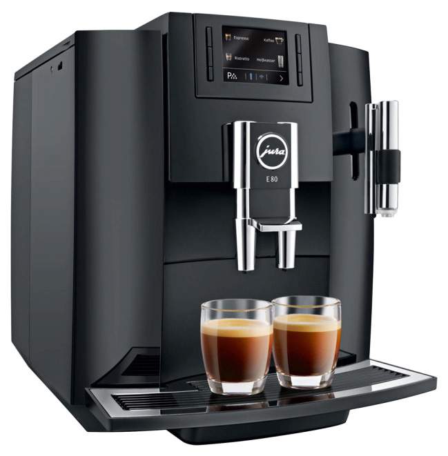 Кофемашина автоматическая Jura E80 Piano Black 